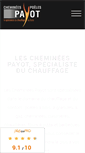 Mobile Screenshot of cheminees-payot.fr